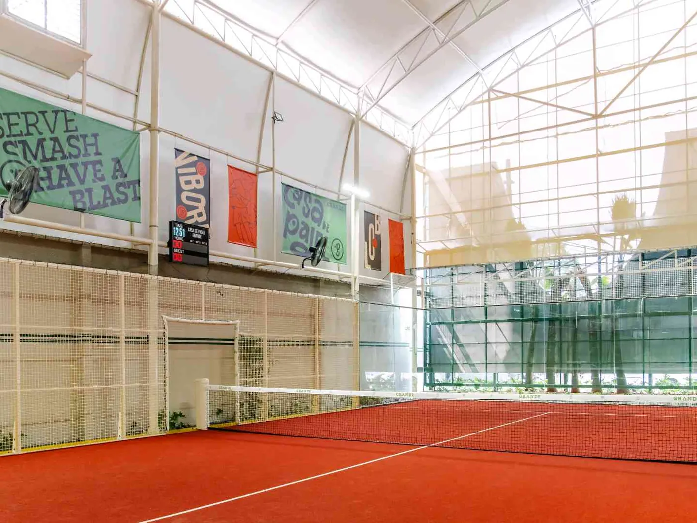 Inside Casa de Padel
